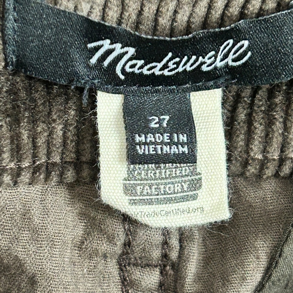 Madewell Low Slung Baggy Utility Pants Brown Corduroy Size 27 Women's - Picture 6 of 6